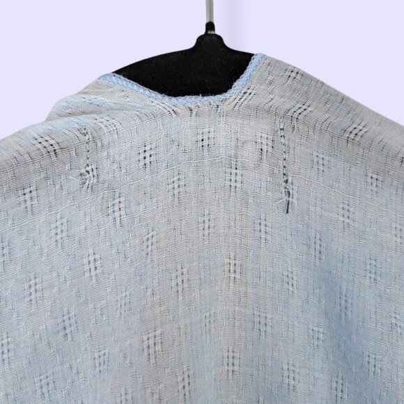 Cherie Bliss Blue Woven Cover-Up - Picture 7 of 9